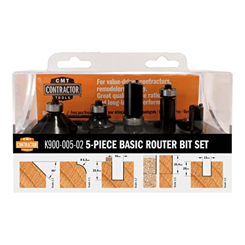 CMT ORANGE TOOLS K900-005-02-5-TEILI. SATZ IN MASSIVHOLZKISTE HW Z2 S=8 D=12/16/12.7/25/35 RE CMT ORANGE TOOLS K900-005-02-5-TEILI. SATZ IN MASSIVHOLZKISTE HW Z2 S=8 D=12/16/12.7/25/35 RE von CMT