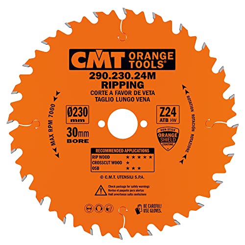 CMT ORANGE TOOLS 290.230.24M - HANDKREISSÄGEBLATT - LÄNGSSCHNITT 230X2.8X30 Z=24 10° WECHSELZAHN CMT ORANGE TOOLS 290.230.24M - HANDKREISSÄGEBLATT - LÄNGSSCHNITT 230X2.8X30 Z=24 10° WECHSELZAHN von CMT