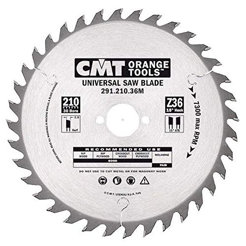 CMT Orange Tools 291.235.36L - Universell-Handkreissäge - Querschnitt 235X2.8X25 Z=36 Wechselzahn von CMT
