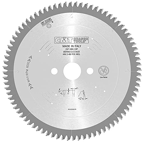 CMT Orange Tools Kreissägeblatt HW 250 x 3,2 / 2,5 x 32 Z=80 TCG - 297.080.10P - für eisenfreies Material, Plastik und Laminat CMT Orange Tools Kreissägeblatt HW 250 x 3,2 / 2,5 x 32 Z=80 TCG - 297.080.10P - für eisenfreies Material, Plastik und Laminat von CMT