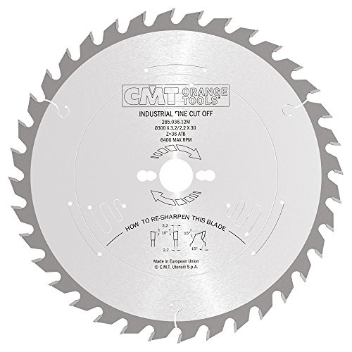 CMT Orange Tools Kreissägeblatt HW 300 x 3,2 / 2,2 x 30 Z=36 10° ATB - 285.036.12M - für Querschnitte / Feinschnitte CMT Orange Tools Kreissägeblatt HW 300 x 3,2 / 2,2 x 30 Z=36 10° ATB - 285.036.12M - für Querschnitte / Feinschnitte von CMT