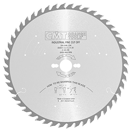 CMT Orange Tools Kreissägeblatt HW 300 x 3,2 / 2,2 x 30 Z=48 10° ATB - 285.048.12M - für Querschnitte CMT Orange Tools Kreissägeblatt HW 300 x 3,2 / 2,2 x 30 Z=48 10° ATB - 285.048.12M - für Querschnitte von CMT