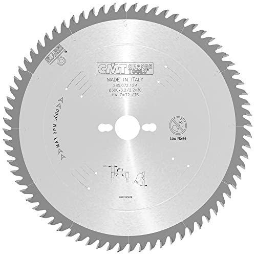 CMT Orange Tools Kreissägeblatt HW 300 x 3,2 / 2,2 x 30 Z=72 15° ATB - 285.072.12M - für Querschnitte / Feinschnitte CMT Orange Tools Kreissägeblatt HW 300 x 3,2 / 2,2 x 30 Z=72 15° ATB - 285.072.12M - für Querschnitte / Feinschnitte von CMT