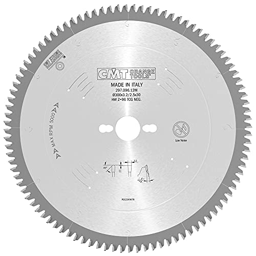 CMT Orange Tools Kreissägeblatt HW 300 x 3,2 / 2,5 x 30 Z=96 TCG - 297.096.12M - für eisenfreies Material, Plastik und Laminat CMT Orange Tools Kreissägeblatt HW 300 x 3,2 / 2,5 x 30 Z=96 TCG - 297.096.12M - für eisenfreies Material, Plastik und Laminat von CMT