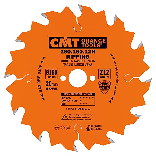 CMT ORANGE TOOLS 290.160.12H - HANDKREISSÄGEBLATT - LÄNGSSCHNITT 160X2.2X20 Z=12 10° WECHSELZAHN CMT ORANGE TOOLS 290.160.12H - HANDKREISSÄGEBLATT - LÄNGSSCHNITT 160X2.2X20 Z=12 10° WECHSELZAHN von CMT