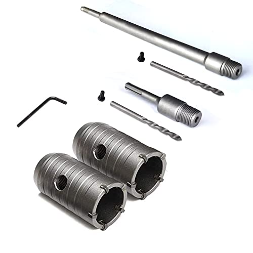 2pcs 40mm SDS-wandbohrer, Beton Backsteinmauer Hartmetall Bohrer Mit 110mm 350mm Rundgriff, Hohe Festigkeit, Stabilität, Schnelles Bohren Für Klimaanlagen, Drähte, Waschmaschinen, Rohrstanzungen Usw. 2pcs 40mm SDS-wandbohrer, Beton Backsteinmauer Hartmetall Bohrer Mit 110mm 350mm Rundgriff, Hohe Festigkeit, Stabilität, Schnelles Bohren Für Klimaanlagen, Drähte, Waschmaschinen, Rohrstanzungen Usw. von CMYKZONE