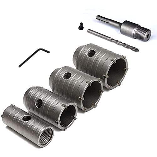 4pcs SDS-wandbohrer, Beton Backsteinmauer Hartmetall Bohrer 30/40/50/60mm Mit 110mm Rundgriff, Hohe Festigkeit Stabilität, Schnelles Bohren Für Klimaanlagen, Drähte, Waschmaschinen, Rohrstanzungen Usw 4pcs SDS-wandbohrer, Beton Backsteinmauer Hartmetall Bohrer 30/40/50/60mm Mit 110mm Rundgriff, Hohe Festigkeit Stabilität, Schnelles Bohren Für Klimaanlagen, Drähte, Waschmaschinen, Rohrstanzungen Usw von CMYKZONE