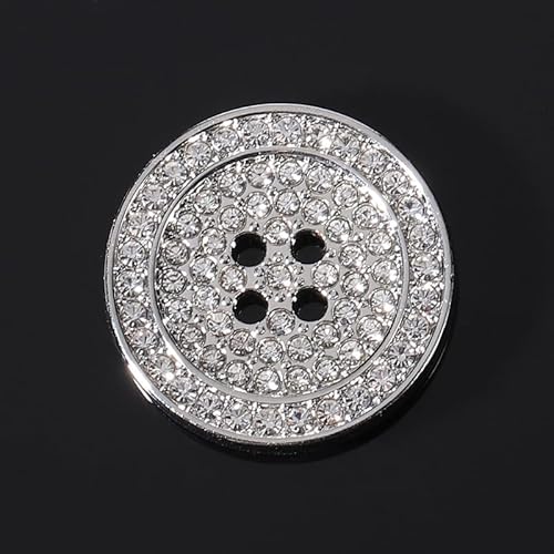 CMZZM 10 Stück 15/18/20/23 mm 4 Augen runde Strassknöpfe für Strickjacken Perlenknöpfe zum Nähen Strass-Ösenknopf-Nähzubehör CMZZM 10 Stück 15/18/20/23 mm 4 Augen runde Strassknöpfe für Strickjacken Perlenknöpfe zum Nähen Strass-Ösenknopf-Nähzubehör von CMZZM