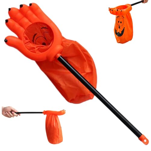 CNAFGBGG Halloween Treat Bags Polyester Orange Kürbispalme mit 9, 9 x 7, 1 Halloween-Taschen, große, breite Mundbonbon, Partybevorzugungen für Trick-or-Treating. CNAFGBGG Halloween Treat Bags Polyester Orange Kürbispalme mit 9, 9 x 7, 1 Halloween-Taschen, große, breite Mundbonbon, Partybevorzugungen für Trick-or-Treating. von CNAFGBGG