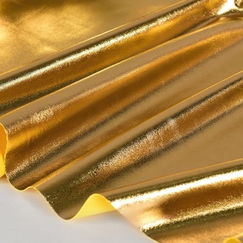 Hochelastischer Strickstoff mit auffälligen Heißprägungsmustern für Kleidungsstücke (Gold) von CNANRNANC
