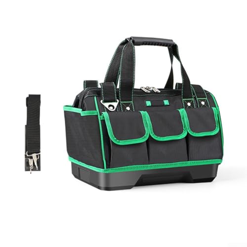 Wasserdichte Werkzeugtasche für Elektriker, große Kapazität, Oxford-Aufbewahrung für Zangen, Schraubenschlüssel und Zubehör (40,6 cm) von CNANRNANC