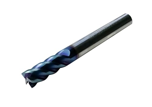 CNC QUALITÄT VHM Schaftfräser Ø 1 bis 12 mm - universelle Hartmetall Fräser - NanoBlue Beschichtung (2 mm) von CNC QUALITÄT