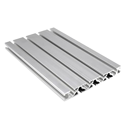 CNCMANS Aluminiumprofil 15x120 600mm Plattenprofil T-Typ Nut 6 silber eloxiert. Aluminium Profil 15x120 Alu Profil 15x120 Holzbearbeitungs-Tischkreissäge Mini-T-Schiene für Zaunbefestigung von CNCMANS