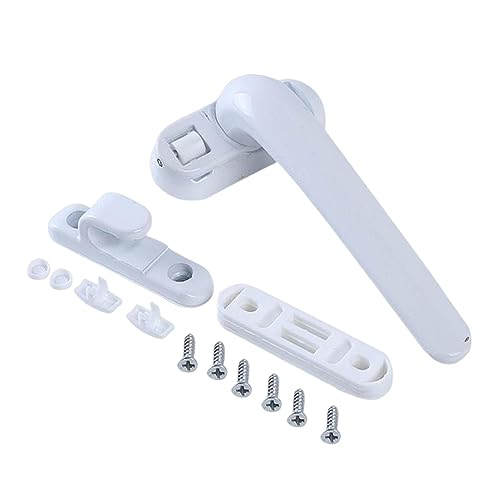 CNDBAHHE Fensterschloss, Fenstergriff, Universeller Ersatz-Türgriff aus Aluminium, Möbelteile, Hardware-Zubehör, Schubladen-Tür-Möbelgriff for Upvc-Fenster(White Right) von CNDBAHHE