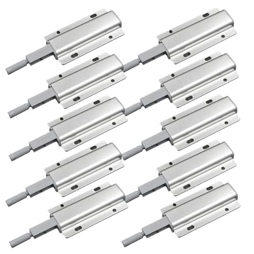 CNDBAHHE Für Öffnen der Türverschlüsse drücken. 10 Stück for Öffnen von Touch-Dämpferpuffern, Türstopper, magnetische Schranktürverschlüsse, verstellbar, sichere Installation, Möbelbeschläge(Silver) CNDBAHHE Für Öffnen der Türverschlüsse drücken. 10 Stück for Öffnen von Touch-Dämpferpuffern, Türstopper, magnetische Schranktürverschlüsse, verstellbar, sichere Installation, Möbelbeschläge(Silver) von CNDBAHHE