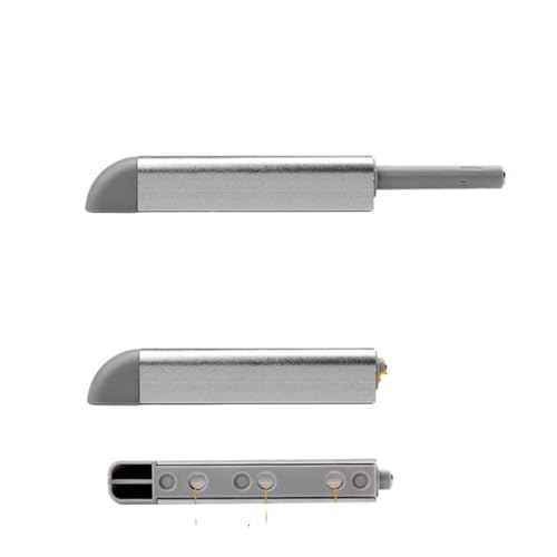 CNDBAHHE Für Öffnen der Türverschlüsse drücken. 8 Stück Schrankfänge Dämpfer Puffer Türstopper Legierung for Öffnen Touch Release Türfang Rückprallgerät Möbelbeschläge(Silver) von CNDBAHHE