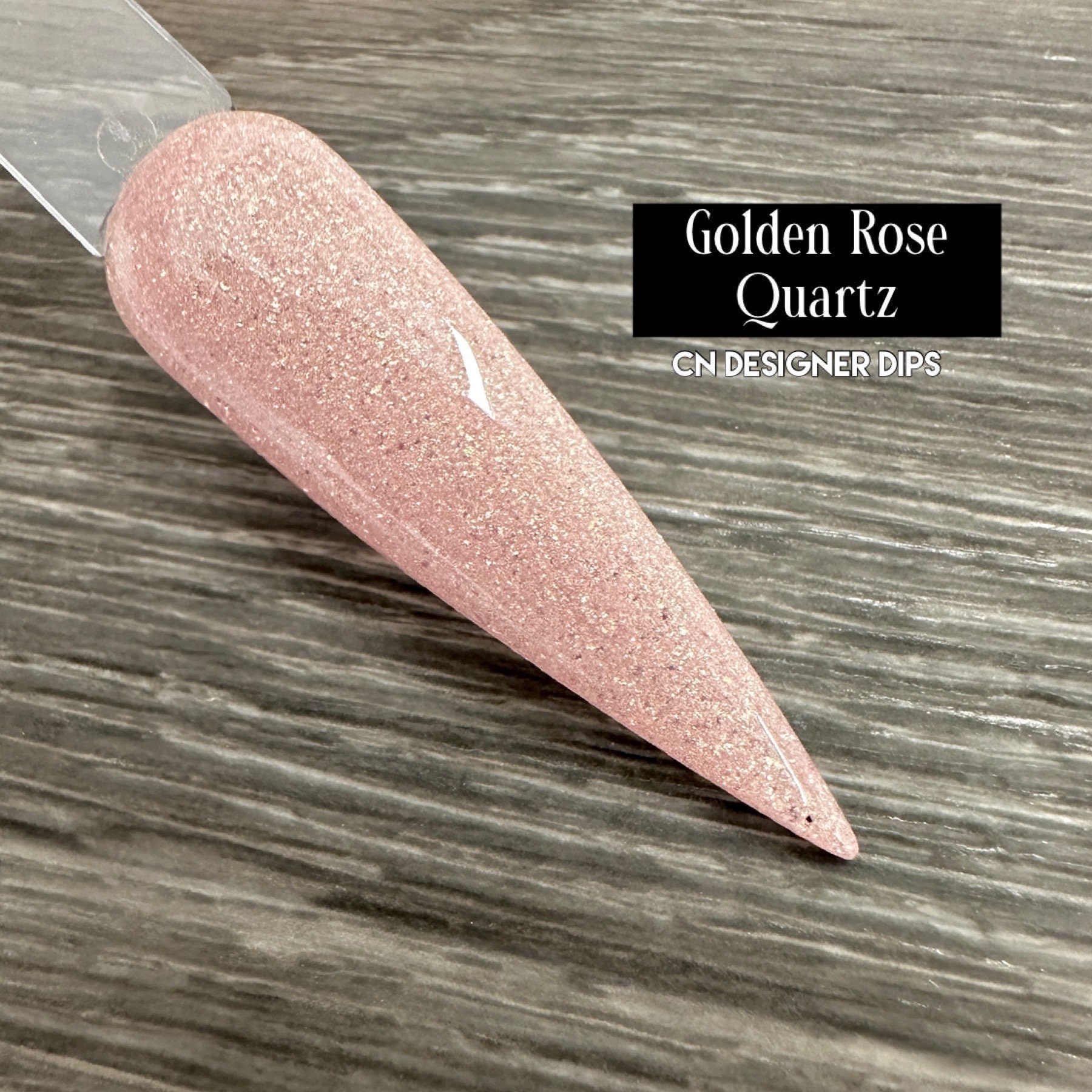 Golden Rose Quartz - Tauchpulver, Tauchpulver Für Nägel, Nagel Dip, Dip Nagel, Pulver, Acryl von CNDesignerDips