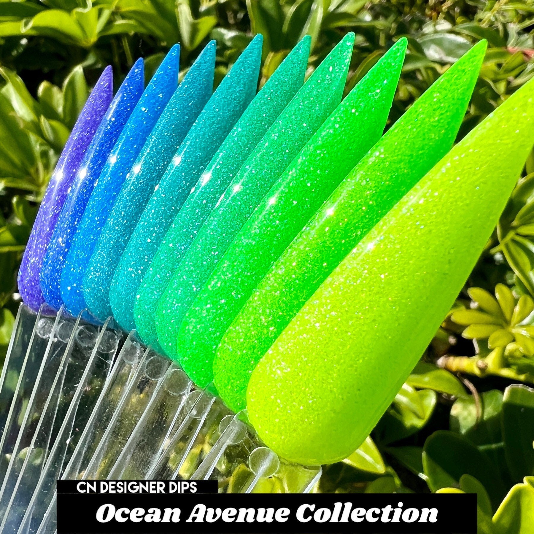 Ocean Ave Collection - Dippulver, Dippulver Für Nägel, Dip-Pulver, Dip-Nagelpulver, Neon-Dip-Pulver, Acryl, Nagel, Acrylpulver von CNDesignerDips
