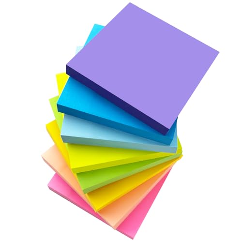 CNMTCCO 800pcs selbstklebende Haftnotizen,Self-Adhesive Sticky Notes 76 x 76 mm 8 Farben von Haftnotizen Klebezettel,Geeignet für Schulen, für büro,Häuser und verschiedene Geschäftsplätze CNMTCCO 800pcs selbstklebende Haftnotizen,Self-Adhesive Sticky Notes 76 x 76 mm 8 Farben von Haftnotizen Klebezettel,Geeignet für Schulen, für büro,Häuser und verschiedene Geschäftsplätze von CNMTCCO