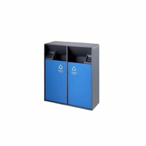 CNPRAZ Commercial Edelstahl Recycling Bin Outdoor Müllbehälter Für Hotels Vertikale Rauchlöscher Fass Aufzug Eingang Abfall Sortierbox (Gold) von CNPRAZ