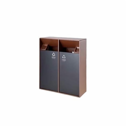 CNPRAZ Commercial Edelstahl Recycling Bin Outdoor Müllbehälter Für Hotels Vertikale Rauchlöscher Fass Aufzug Eingang Abfall Sortierbox (Gold) von CNPRAZ