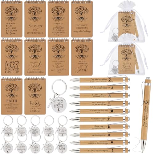 Christliches Geschenk, Bibelvers, Notizbuch, inspirierende Kugelschreiber, christliche Notizblöcke, religiöse Schlüsselanhänger, Organzabeutel, Kirche, Wertschätzung, Geschenke für Kollegen, Ostern von CNSJ