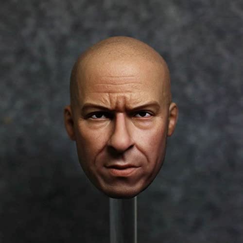 CNSMCWG 1/6 Scale Männlich Figure Head Sculpt, Kopfskulptur Der Spezialeinheit Von Vin Diesel, Puppenkopf Für 12-Zoll-Actionfigur,A von CNSMCWG