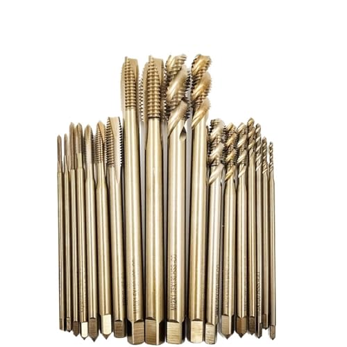 Langer Kobalt-Schraubengewinde-Gewindebohrer M35, spitze Spiralnut, M2-M12, 5 Stück(Spiral Tap,5PCS_M12X130L) von CNWTNCSH