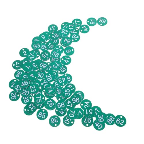 100Pcs Tag Nummer Platte Kunststoff Zahlen Id Tags Charms Mit Loch Grün Nummeriert Schlüssel 100Pcs Tag Nummer Platte Kunststoff Zahlen Id Tags Charms Mit Loch Grün Nummeriert Schlüssel von CNYUON