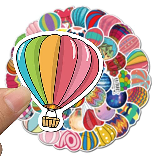Orangext 50 Stück Heißluftballon Aufkleber wasserdichte sticker set ür Auto Motorräder Fahrrad Skateboard Laptop Phone Pad Gitarre, für Erwachsene,Teenager von CO