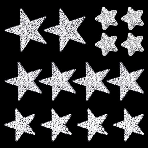 14 Stück Sternaufkleber, Sternaufkleber Zum Aufbügeln, Silberne Glitzeretiketten, Selbstklebende Stern-Aufbügelflicken, Aufbügelflicken Für Kleidung, Rucksäcke 14 Stück Sternaufkleber, Sternaufkleber Zum Aufbügeln, Silberne Glitzeretiketten, Selbstklebende Stern-Aufbügelflicken, Aufbügelflicken Für Kleidung, Rucksäcke von COACOM
