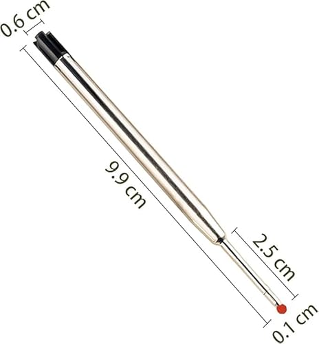 20 Metall -Kugelschreiber -Nachfüllungen, Reibungsloses Schreiben, Ersatzinnenkern, Schülern, Büro- Und Schulmaterial, Schwarz. 20 Metall -Kugelschreiber -Nachfüllungen, Reibungsloses Schreiben, Ersatzinnenkern, Schülern, Büro- Und Schulmaterial, Schwarz. von COACOM