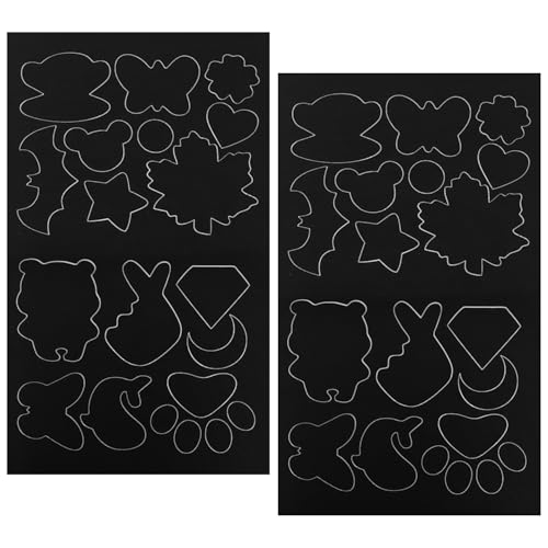COACOM 2 Sätze Von Cartoon -Must -Patches, Down -Jacke -Flecken, wasserdichte Flecken Und Reparaturen Der Kleidung (Schwarz). von COACOM