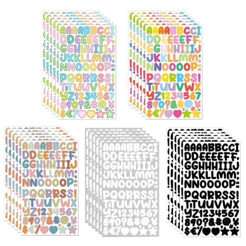 COACOM 30 Cartoon Letter -Aufkleber, Kreative Graffiti -Aufkleber, Sammelalbbuchzubehör, Dekorative Notizbücher, Flaschen, Mailboxen, Türen. von COACOM