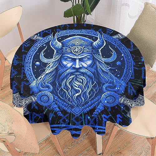 COALHO Abstraktes Wikinger-Design, maschinenwaschbar, für drinnen und draußen, Tischdekoration, Motiv: Fantasie, Galaxie, Wikinger, nordisches Mythologie-Design, schützt den Tisch, leicht zu reinigen, COALHO Abstraktes Wikinger-Design, maschinenwaschbar, für drinnen und draußen, Tischdekoration, Motiv: Fantasie, Galaxie, Wikinger, nordisches Mythologie-Design, schützt den Tisch, leicht zu reinigen, von COALHO