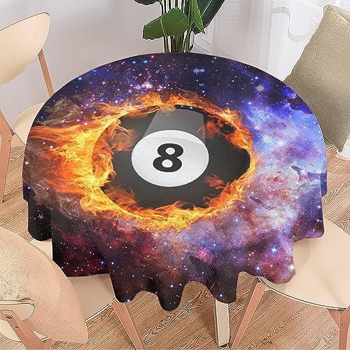 COALHO Coole Billard, maschinenwaschbar, für drinnen und draußen, Tischdekoration, Fantasie, sternenklare Galaxie, brennende schwarze Billardkugeln, acht Kugeln, schützt den Tisch, leicht zu reinigen, COALHO Coole Billard, maschinenwaschbar, für drinnen und draußen, Tischdekoration, Fantasie, sternenklare Galaxie, brennende schwarze Billardkugeln, acht Kugeln, schützt den Tisch, leicht zu reinigen, von COALHO