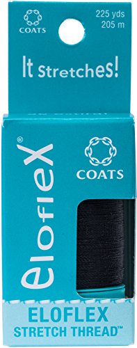 Coats Eloflex Stretch Thread Box Faden, schwarz/grau, 205 von Coats