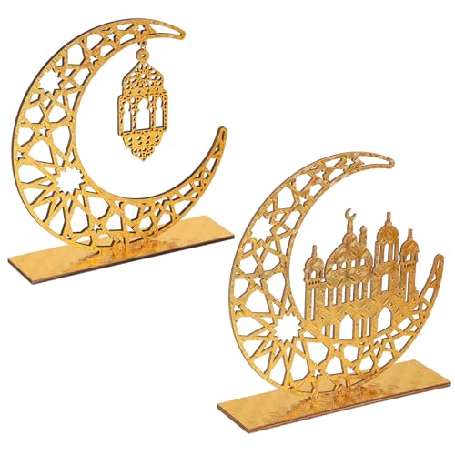 2 Stück Holz Eid Mubarak Ramadan Kareem Dekorationen Eid Tisch Zeichen Mond Hohle Stern Freistehend Tisch Centerpiece Hängende Ornamente Tischdekoration für Muslim Islam Tischdekoration 2 Stück Holz Eid Mubarak Ramadan Kareem Dekorationen Eid Tisch Zeichen Mond Hohle Stern Freistehend Tisch Centerpiece Hängende Ornamente Tischdekoration für Muslim Islam Tischdekoration von COCHIE
