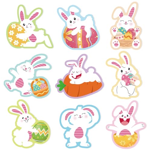 Aufkleber Ostern Deko, 108 Stück Sticker Ostern, Selbstklebend Hasen Ostersticker Deko, Frohe Ostern Aufkleber Osterhasen Ostereier Osteraufkleber, Ostern Sticker für Geschenkbeutel Osterkarte von COCHIE