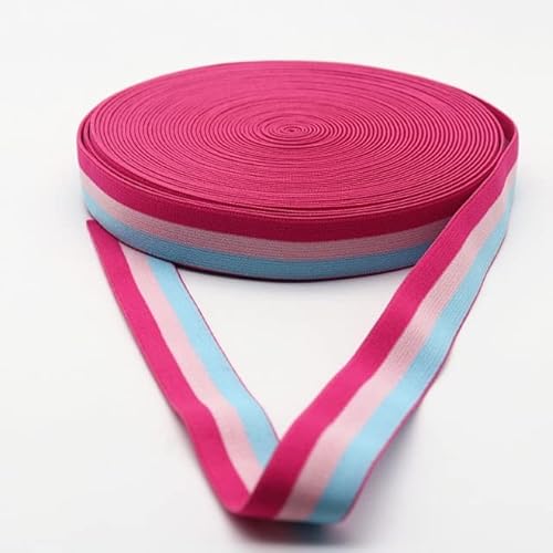 CODAO 25 mm elastisches Gurtband, gestreift, elastischer elastischer Bund, elastisches Gurtband, geeignet für Schuhe, Hüte, Kleidung, Taschen, Nähzubehör CODAO 25 mm elastisches Gurtband, gestreift, elastischer elastischer Bund, elastisches Gurtband, geeignet für Schuhe, Hüte, Kleidung, Taschen, Nähzubehör von CODAO
