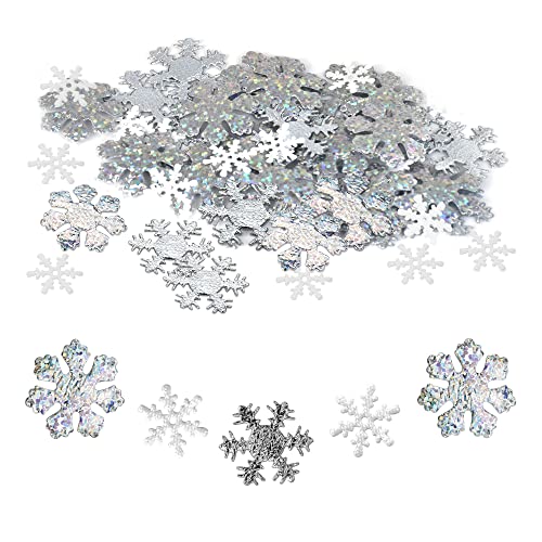 CODIRATO 300 Stück Schneeflocke Tischdeko Konfetti Glitzer Schneeflocke Konfetti Weihnachten Dekorative Konfetti Silber Schneeflocken Pailletten Winter Tischkonfetti für Weihnachten Hochzeit Deko CODIRATO 300 Stück Schneeflocke Tischdeko Konfetti Glitzer Schneeflocke Konfetti Weihnachten Dekorative Konfetti Silber Schneeflocken Pailletten Winter Tischkonfetti für Weihnachten Hochzeit Deko von CODIRATO