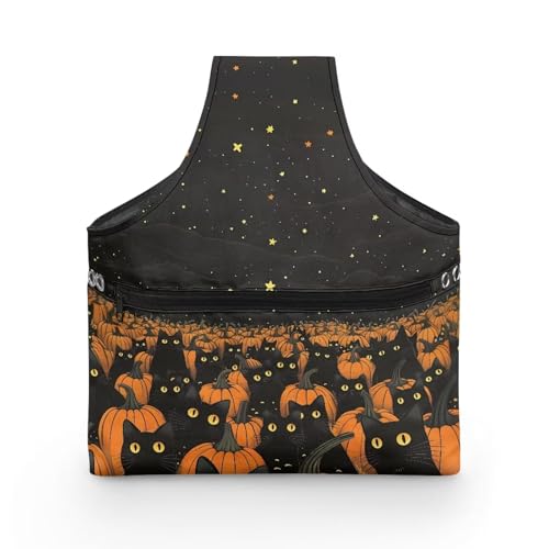 COEQINE Aufbewahrungstasche für Näharbeiten, Größe L, Schwarz, niedliche Katzen, Nähzubehör, Stricktasche, Garnaufbewahrung, Organizer zum Nähen mit Halter zum Häkeln für Reisen, 28,9 x 35,6 x 6,1 cm COEQINE Aufbewahrungstasche für Näharbeiten, Größe L, Schwarz, niedliche Katzen, Nähzubehör, Stricktasche, Garnaufbewahrung, Organizer zum Nähen mit Halter zum Häkeln für Reisen, 28,9 x 35,6 x 6,1 cm von COEQINE