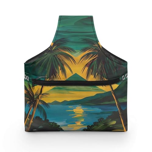 COEQINE Aufbewahrungstasche für Nähgarn, Größe L, tragbare Jamaika-Flagge, Themen, Hawaii-Stil, Handtasche mit Reißverschlusstasche für Damen, 28 x 6 x 35,5 cm COEQINE Aufbewahrungstasche für Nähgarn, Größe L, tragbare Jamaika-Flagge, Themen, Hawaii-Stil, Handtasche mit Reißverschlusstasche für Damen, 28 x 6 x 35,5 cm von COEQINE