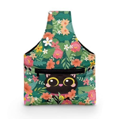 COEQINE Basic Nähset, Aufbewahrungstasche, Größe S, niedliche Katzen mit Blumenmuster, Garnaufbewahrung, Organizer, Reisetasche für DIY-Party, 20 x 26 x 4 cm COEQINE Basic Nähset, Aufbewahrungstasche, Größe S, niedliche Katzen mit Blumenmuster, Garnaufbewahrung, Organizer, Reisetasche für DIY-Party, 20 x 26 x 4 cm von COEQINE