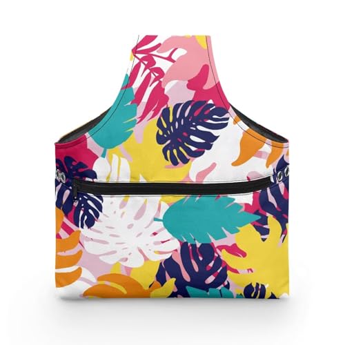 COEQINE Basic Nähset Aufbewahrungsbox mit Hawaii-Stil Blattmuster Sewiung Kit Box Organizer mit Reißverschlusstasche für Reisen Einkaufen Handtasche 28 x 6 x 35,5 cm COEQINE Basic Nähset Aufbewahrungsbox mit Hawaii-Stil Blattmuster Sewiung Kit Box Organizer mit Reißverschlusstasche für Reisen Einkaufen Handtasche 28 x 6 x 35,5 cm von COEQINE