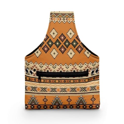 COEQINE Näh-Aufbewahrungsbox, Größe S, Western-Tribal-Muster, Näh-Aufbewahrungstasche mit Griffen für Reisen, maschinenwaschbar, Orange, 20 x 4,5 x 26 cm COEQINE Näh-Aufbewahrungsbox, Größe S, Western-Tribal-Muster, Näh-Aufbewahrungstasche mit Griffen für Reisen, maschinenwaschbar, Orange, 20 x 4,5 x 26 cm von COEQINE