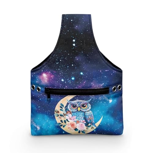 COEQINE Nähgarn-Aufbewahrungs-Organizer, blaue Galaxie, Eule, Größe S, maschinenwaschbar, große Kapazität, Kit-Halter für Reisen, Arbeit, DIY, Party, 20 x 4,5 x 26 cm COEQINE Nähgarn-Aufbewahrungs-Organizer, blaue Galaxie, Eule, Größe S, maschinenwaschbar, große Kapazität, Kit-Halter für Reisen, Arbeit, DIY, Party, 20 x 4,5 x 26 cm von COEQINE