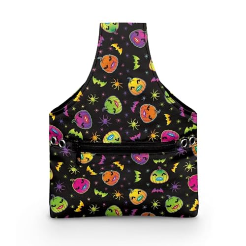 COEQINE Nähgarnaufbewahrung, niedlicher Regenbogen-Kürbis, schwarz, niedlicher Haloween-Dekoration, Handtasche mit Griffen, Reißverschlusstasche, Nähset, Tasche mit Fronttasche für Reisen, 20 x 4,5 x COEQINE Nähgarnaufbewahrung, niedlicher Regenbogen-Kürbis, schwarz, niedlicher Haloween-Dekoration, Handtasche mit Griffen, Reißverschlusstasche, Nähset, Tasche mit Fronttasche für Reisen, 20 x 4,5 x von COEQINE