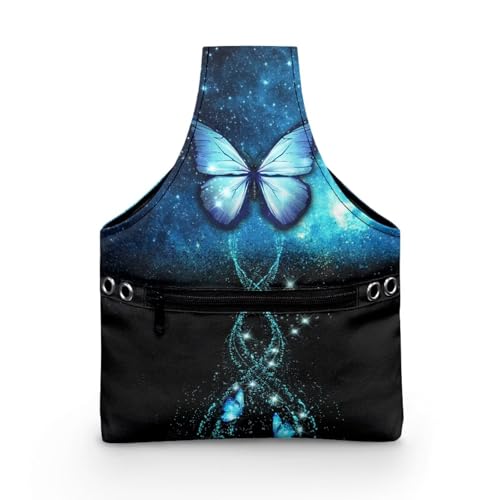 COEQINE Nähset Box mit Galaxie Blau Schmetterling Muster Nadel Arbeit Kit Aufbewahrungstasche mit mehreren Taschen für DIY Party 28 * 6 * 35,5 cm COEQINE Nähset Box mit Galaxie Blau Schmetterling Muster Nadel Arbeit Kit Aufbewahrungstasche mit mehreren Taschen für DIY Party 28 * 6 * 35,5 cm von COEQINE