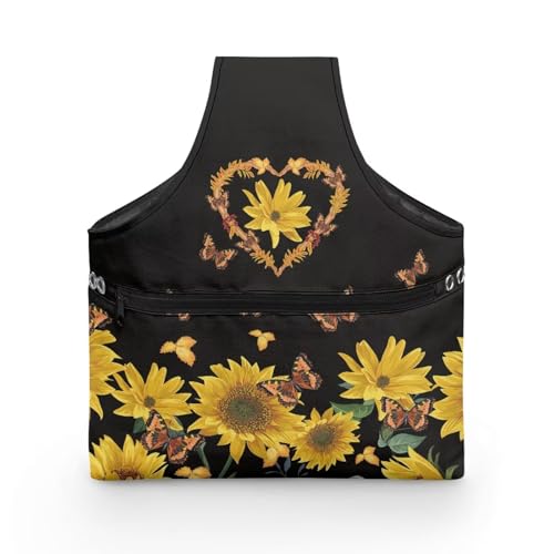COEQINE Sunflower Sewing Kit Basic Black Size L, Portable Sewing Storage Organizer with Handles Portable Travel Sewing Kit Organizer for Adutle Portable Machine Washable 28 x 35.5 cm COEQINE Sunflower Sewing Kit Basic Black Size L, Portable Sewing Storage Organizer with Handles Portable Travel Sewing Kit Organizer for Adutle Portable Machine Washable 28 x 35.5 cm von COEQINE